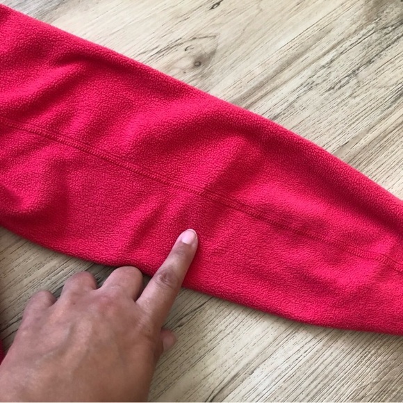 The North Face Red Fleece Half Zip Polartec Sweater - Picture 7 of 13